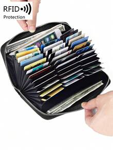 MIYIN Fashion Vintage Large Capacity Credit Card Wallets For Women RFID Blocking Long Wallet For Credit Card/ ID Card/ Coins/ Cash/ Receipts Ladies Multifunction Zipper Organizer Clutch Gifts Birthday Gifts Anniversary Cow Pattern Wallet For Women Wallet Purse Wallet Long Wallet Wristlet Wallet - Beige - View 2