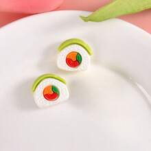 12pcs Cartoon Sushi Theme Fridge Magnets Set, Cute Funny Caviar Sushi, Salmon Sushi Decorative Refrigerator Magnets, Decorative Whiteboard & Refrigerator Sticker Magnets, Cute Office & Kitchen Utensils For Home Decor, Christmas & New Year Gifts - Multicolor - View 5