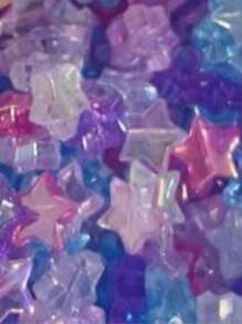 Estrelinha irisada miçanga com 50 unidades