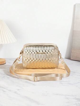 Quilted Crossbody Bags For Women, Small Leather Purse, Crossbody Purse With Adjustable Strap For Gift