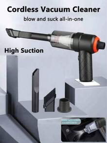 Mini Aspiradora 3 en 1 Portátil Limpieza Hogar Auto - Negro - Ver 9