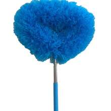 1 件装吊扇清洁掸可重复使用超细纤维吊扇叶片清洁器可拆卸掸子带延长杆用于清洁墙壁书架家具门窗顶部家居室内室外及难以触及的空间