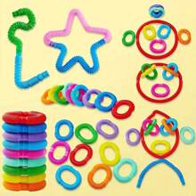 12pcs Sensory Fidget Toys, Colorful Stress Relief Toys, Fine Motor Skill & Learning Toys, 2025 Best Gift Creative And Unique, Random Color Basket Filler