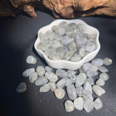 100g naturliga grå månstensflisor, liten förpackning lämplig för heminredning, akvariestenar, fontäner, kontorsinredning, vasfyllning och växtbäddar, samling, presenter