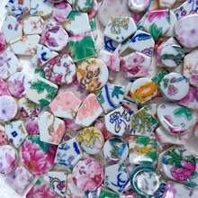 100g/200g Assorted Colorful Asymmetrical Shaped DIY Mosaic Tiles, Suitable For Various DIY Crafts, Mosaic Art, Garden Design, Frame Decoration, Creative Decor, And DIY Supplies - Surprise Color Mixing - View 6