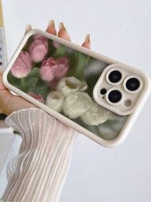 Funda de verano/primavera con diseño de margaritas de Apple. Funda de silicona suave y gruesa, resistente a caídas. Compatible con phone. Funda protectora de colores dulces creativa (1 unidad) - Multicolor - Ver 6