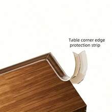 透明硅胶防撞条-桌子家具边条，窗台防撞软套桌角保护贴硅胶保护贴，加厚设计，适用于桌子、墙壁和窗台