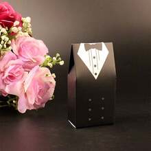 10pcsElegant Birthday And Wedding Gift Box With Ribbon - Perfect For Bride And Groom, Party Decoration And Gift Wrapping - Multicolor - View 5