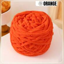 1Roll Multicolor Ice Strip Yarn 100g, 8mm Thick - Soft And Chunky Chenille Yarn, Fluffy Thread Knitting Chenille Yarn, Ideal For DIY Knitting & Crochet Projects Like Scarves, Slippers