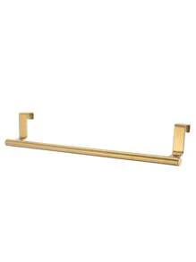 1/2pcs Stainless Steel Over The Door Towel Rack, No Drilling Needed Towel Bar Holder For Kitchen, Bathroom, Bedroom, Saves Space And Keeps Home Tidy