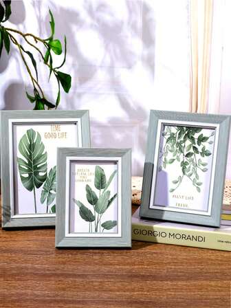 相框展示架，5英寸/6英寸/7英寸，随机包含风景照片