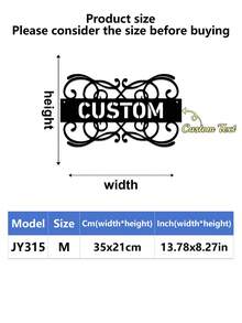 1pc Personalized Metal House Number, Custom Home Address Number Sign, House Number Plate, Wall Art, Housewarming, Birthday, Thanksgiving/Mother's Day/Father's Day, Personalized Gift For Family/Friends - Multicolor - View 97