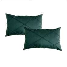Kit 2 Rectangular Suede Draped Baguette Cushion 30cmx50cm - 綠色 - 查看 1