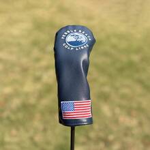 Tree Pattern Golf Cover Driver Covers Fairway Wood Headcover Hybrid Cover Leather Blade Putter Headcover Mallet - Blue - View 11