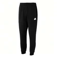 Adidas Men's New Black Sports Pants Loose Casual Cuff Trousers