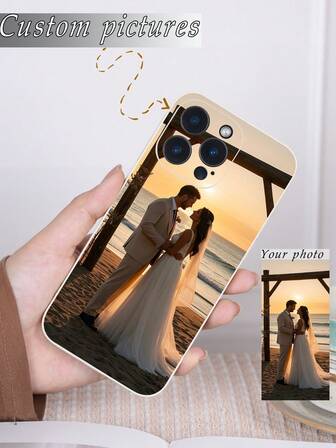 1pc Customizable Photo TPU White Phone Case Suitable For /Apple/Redmi/OPPO, Suitable As A Gift