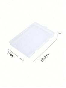 1pc Transparent Plastic Kitchen Storage Container, Suitable For Cheese, Butter And Bacon - Flip-Top Design With Multiple Compartments, Great For RV And Home Fridge/Kitchen Organization | Stackable Cheese Slicer | Durable Storage Box For Cheese