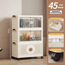 Armario plegable multiuso, organizador de almacenamiento de ropa, mueble de uso doméstico para el salón para guardar aperitivos, juguetes y accesorios