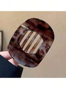 4 Stück/2 Stück/1 Stück Minimalistische ovale Haarklammern Set - Kunststoff Mehrfarbige Klemmklammern, Retro Schildpatt Haarklammern, Hinterkopf-Clips für Frauen, neue Leopardenmuster Haarklammern, geeignet für Frauen, große Größe Haarschmuck, elegante geometrische Haarklammern, geeignet für Dutt, geeignet für Teenager und Erwachsene, stilvoller Haarklammern Set, hochwertige Haarschmuck