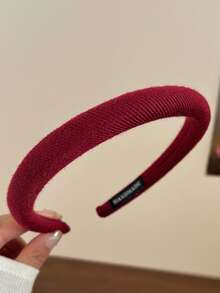 5条装，周长38厘米/14.96英寸，女士黑色、白色、卡其色、棕色针织发带，时尚百搭高端简约纯色发饰，适合日常佩戴、通勤、发型设计、化妆、服装搭配等场合。 - 彩色 - 查看 4