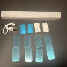 2-In-1 Smart Lighting System Motion Sensor Strip Light (10-50cm) + Button-Control Round Lamp (8cm) 3-Color & Extra 4/8-Piece Magnetic Pad Kit No Tools Installation & Whole-Home Coverage USB Rechargeable Cabinet Light For Stairs/Closet/Balcony Christmas Home Upgrade Gift For Students & Housewives