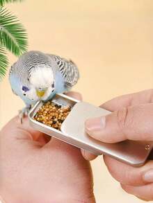 Kit de Treinamento para Pássaros, Combinando Habilidades e Diversão, Inclui: Luvas de Aço Anti-Mordida para Papagaios, Apito de Treinamento para Pássaros (Aço Inoxidável), Dispositivo Ultrassônico de Treinamento (Para Melhorar a Comunicação e o Comportamento), Alimentador Metálico para Petiscos de Papagaio (1 unidade) - Multicolorido - Ver 22