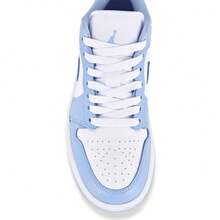 Nike Air Jordan 1 Low White Aluminum DC0774-142 Women's Fashion Sneaker New - Xanh và trắng - Xem 7