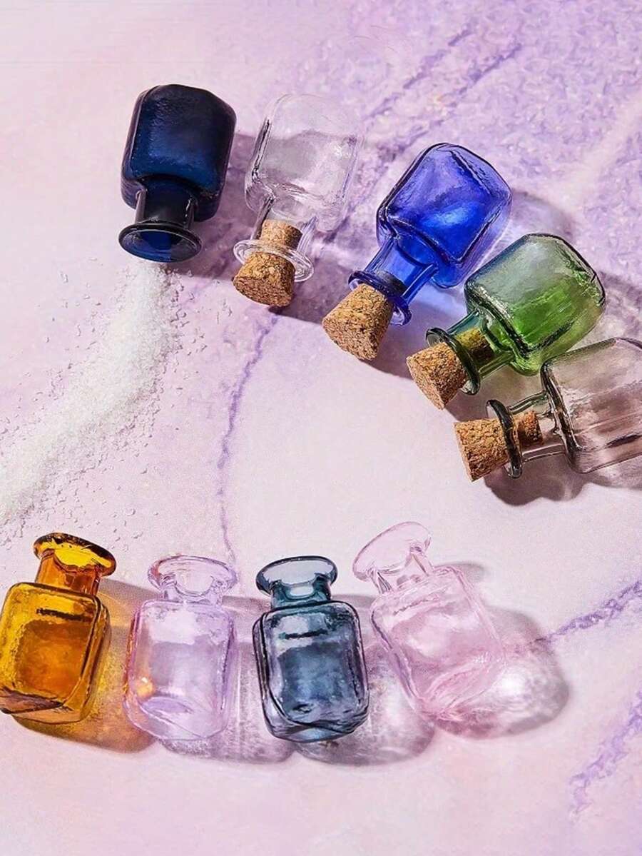27/18/9 个彩色迷你玻璃瓶，带软木塞，可爱优雅，适合 DIY 派对和婚礼装饰、家居、办公室装饰、婚礼回礼、圣诞派对礼物