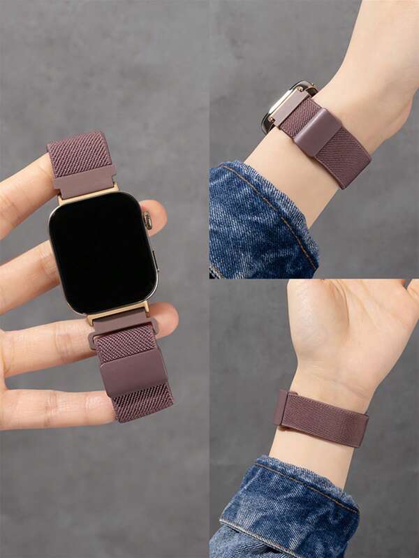 1 pieza Correa de reloj magnética tejida elástica, compatible con Huawei Watch Fit 1/Fit 2/Fit 3/Fit 4/4Pro