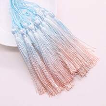 10 件渐变流苏吊绳涤纶丝流苏吊坠适用于手工珠宝制作配件 DIY 工艺品、学校用品、返校 - 彩色 - 查看 19