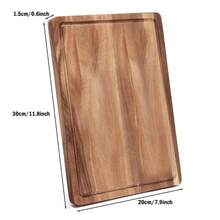 1pc Rosewood Cutting Board, Chop Food Into Small Pieces, Butcher Meat, Vegetable Cutting Board, Solid Wood Cutting Board, Kitchen Decor, Creative Housewarming Gift For Friends, Suitable For Cheese, Fruit, Delicacies, Coffee, Tea, Breakfast, Steak, Home, Restaurant, Hotel And Outdoor Use, Holidays, Birthdays, New Year, Valentine's Day, Thanksgiving