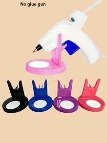 4 piezas/2 piezas/1 pieza Base de plástico soporte para pistola de silicona caliente, accesorio para herramientas de manualidades, reparación del hogar y almacenamiento DIY