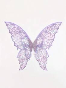 1 pieza Alas de hada con mariposa de lámina caliente, adecuadas para todo tipo de fiestas, bares, cosplay, festivales de música y Halloween