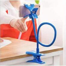 Flexible Long Arm Mobile Phone Holder, 360 Degree Rotation Slouchy Bracket With Clamp Mount For Bed And Desk, Handheld Phone Stand For Video Viewing - Multicolor - View 3