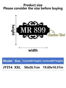 1pc Personalized Metal House Number, Custom Home Address Number Sign, House Number Plate, Wall Art, Housewarming, Birthday, Thanksgiving/Mother's Day/Father's Day, Personalized Gift For Family/Friends - Multicolor - View 71