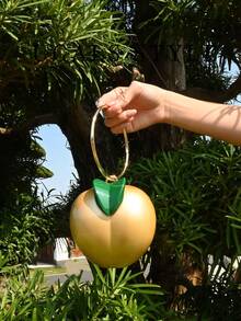 奢华情人节花朵新娘婚礼钱包派对舞会手包盒手提包甜美女士晚宴流浪包斜挎包 - 金色 - 查看 3