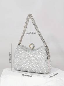 时尚欧美风格钻石和水钻手提包，高端晚装手拿包，夏季沙滩包，度假/度假