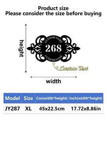 1pc Personalized Metal House Number, Custom Home Address Number Sign, House Number Plate, Wall Art, Housewarming, Birthday, Thanksgiving/Mother's Day/Father's Day, Personalized Gift For Family/Friends - Multicolor - View 56