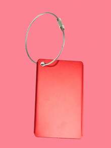 Aluminum Alloy Travel Luggage Tags, Hanging Tags, Suitcase Labels. Plain Travel Accessories For Airplanes With Name And ID Card Information To Prevent Loss. Boarding Metal Luggage Hanging Ornaments, Checked Luggage Hanging Cards And Tags For Airplanes. Item Sorting And Identification Hanging Tags, Hanging Tags For Boarding And Checked Luggage When Going Out. Metal Decorative Hanging Accessories And Luggage Identification Tags. - Multicolor - View 12