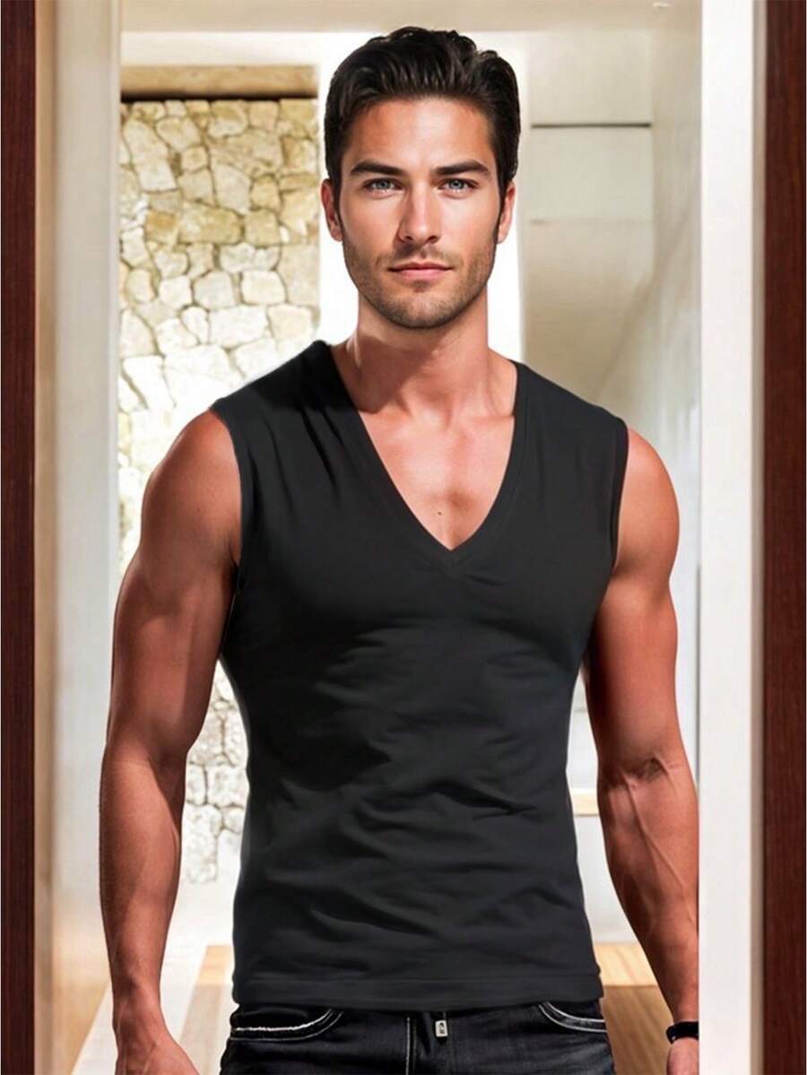 Men Shirts - Black - View 1