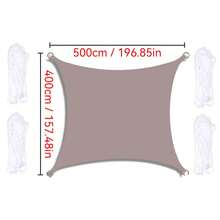 1pc Sunshade Canopy, Waterproof, UV-Resistant Rectangular Sunshade Cloth, Suitable For Outdoor Camping, Patio, Garden, Swimming Pool, Amusement Park, Made Of 210D Thin Waterproof Oxford Cloth - Multicolor - View 31