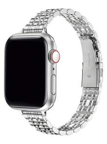 Compatível com 49 mm, 46 mm, 45 mm, 44 mm, 42 mm, 41 mm, 40 mm, 38 mm e 42 mm (S10) Compatível com Iwatch10, 9, 8, 7, 6, 5, 4, 3, 2, 1 SE SE2, aço inoxidável, sete, cintura pequena, smartwatch com pulseira de substituição ajustável