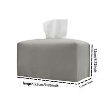 1pc Customizable Embroidered Text/Phrase/Name Tissue Box Cover, Fashionable Minimalist Design, Durable & Practical Tissue Paper Holder