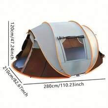 Automatyczny rozkładany namiot kempingowy, przenośna osłona przeciwsłoneczna, odpowiedni na piknik, wędkowanie, piesze wędrówki, turystykę, plażę, do parku, dla 2/3/4/5/6/8 osób, nie wymaga montażu, duży namiot rodzinny do wnętrz, przeciw komarom - Wielokolorowe - Zobacz 14