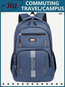 Multi-Pocket Backpack Men Purse, Can Hold 15.6-Inch Computer Bag, Lightweight School Bag, Large-Capacity Travel Bag, Commuter Convenient Day Bag, Multi-Functional Book Bag, For Students, Junior High School, High School, Business Trip, Travel Vacation, Daily Commuting, Outdoor Sports, Holiday Gifts, Birthday Gifts School Backpack - Multicolor - View 14