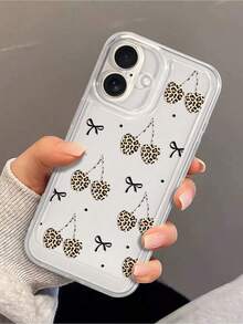 Funda para teléfono móvil con lazo estético (1 unidad) con temática de astronauta y cerezas, compatible con phone 16 Pro Max. - Multicolor 5 - Ver 1