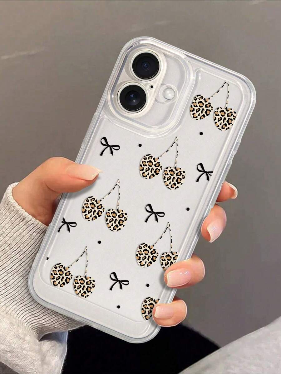 Funda para teléfono móvil con lazo estético (1 unidad) con temática de astronauta y cerezas, compatible con phone 16 Pro Max. - Multicolor 5 - Ver 1