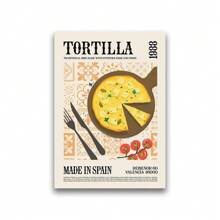 1 pièce /3 pièces Affiche d'art mural sans cadre, peinture sur canevas d'aliments délicieux, impression de cuisine du monde, affiche murale, décoration murale pour la maison, citations artistiques vintage