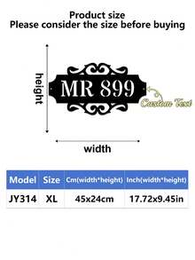 1pc Personalized Metal House Number, Custom Home Address Number Sign, House Number Plate, Wall Art, Housewarming, Birthday, Thanksgiving/Mother's Day/Father's Day, Personalized Gift For Family/Friends - Multicolor - View 64