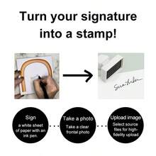 个性化签名印章 | 上传您的设计 | 紧凑型 2.2x4.5 厘米可定制空间，非常适合企业高管和行政人员 - BD22*45MM - 查看 3